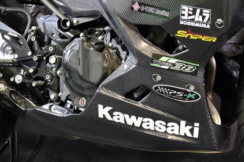 NINJA250用カーボンアンダーカウル