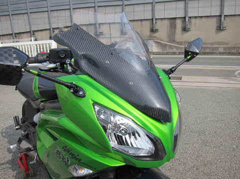 Ninja 400 14- エアロスクリーン--