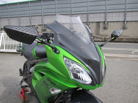 Ninja 400 14-17 エアロスクリーン--