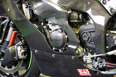 Pro_Bikery Carbon Look Handle Yoke Cover Triple Tree Protector For Ninja ZX-10R 04-05